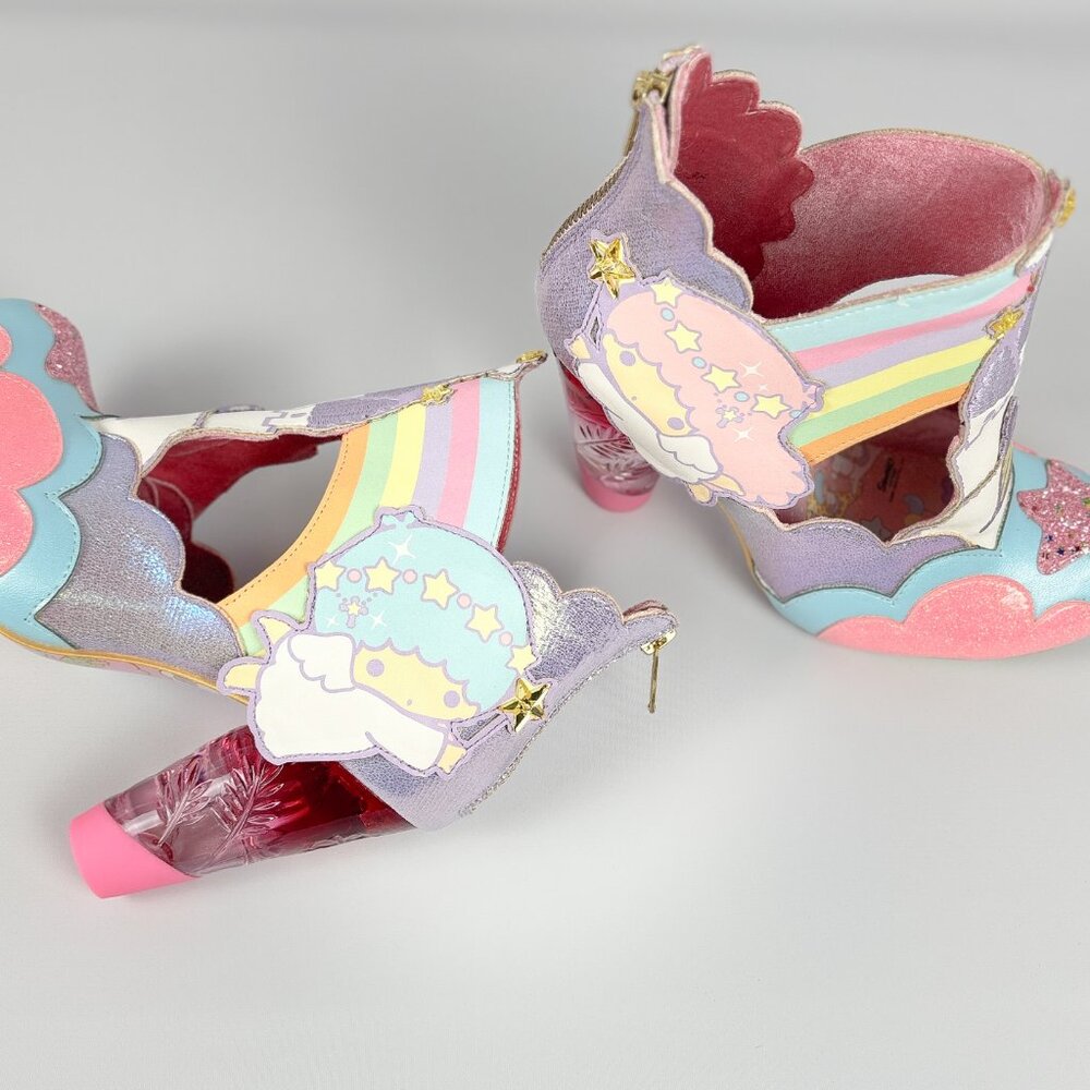 Irregular Choice x Sanrio Smiling Down At You Little Twin Stars Heels – Size 38